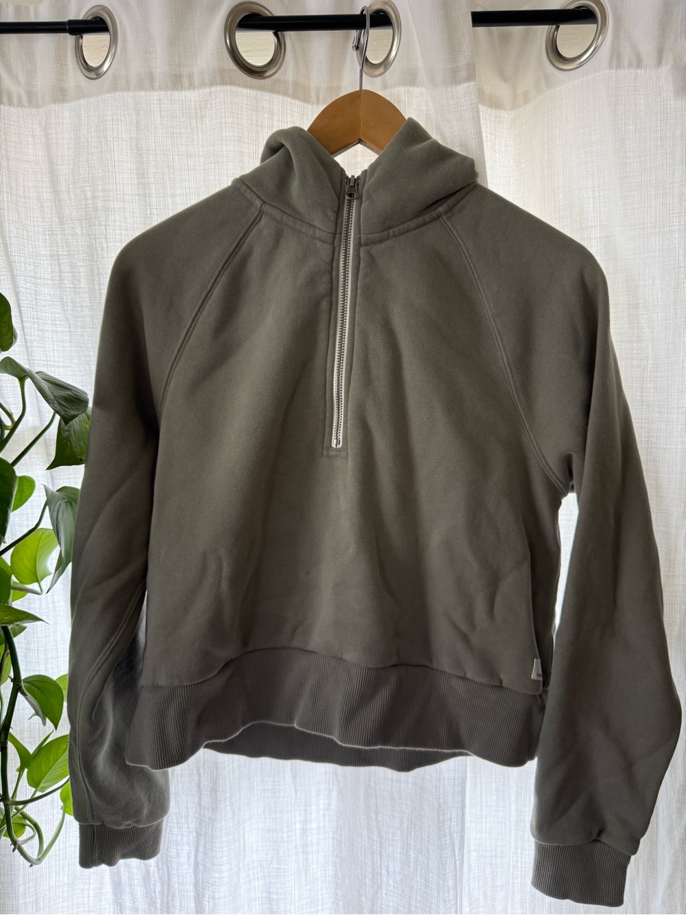 Vuori Women’s Half-Zip Hooded Sweatshirt - Olive